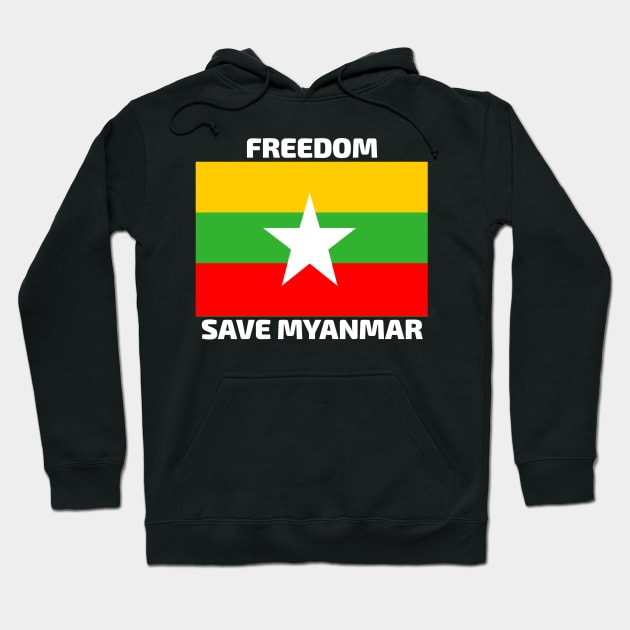 Save Myanmar Hoodie by Aisiiyan